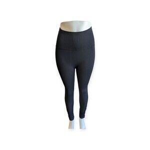 Womens Black Size L Leggings Ankle length